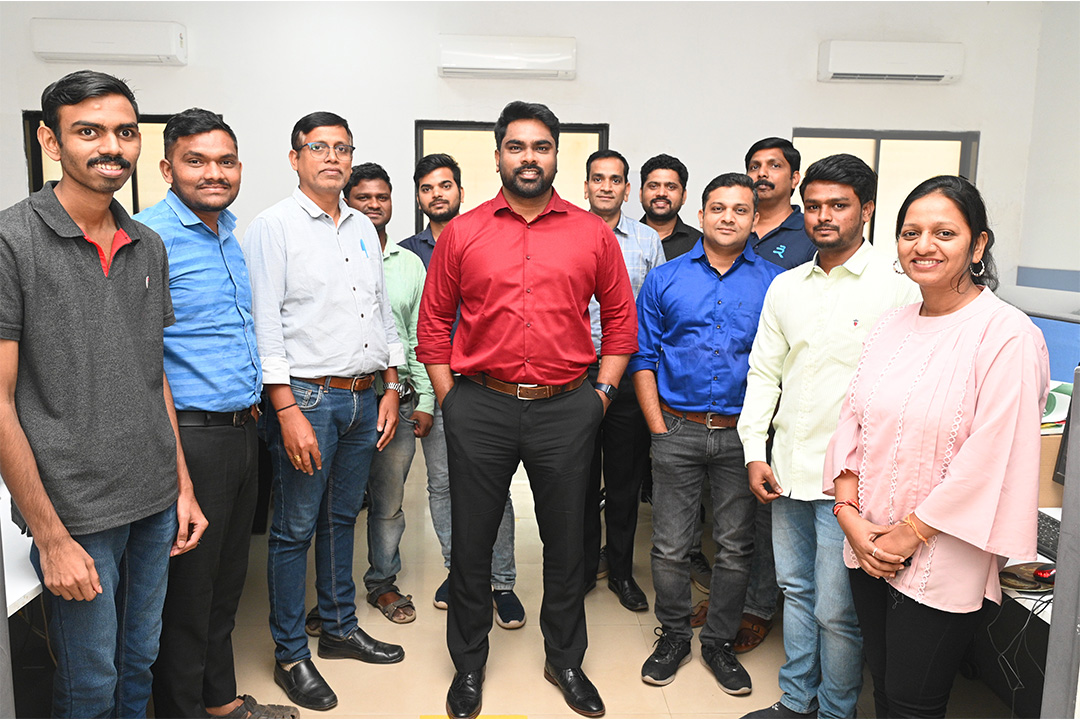 Vijay Irudhayaraj (centre) with the new-look Reproflex3 India & Asia team.